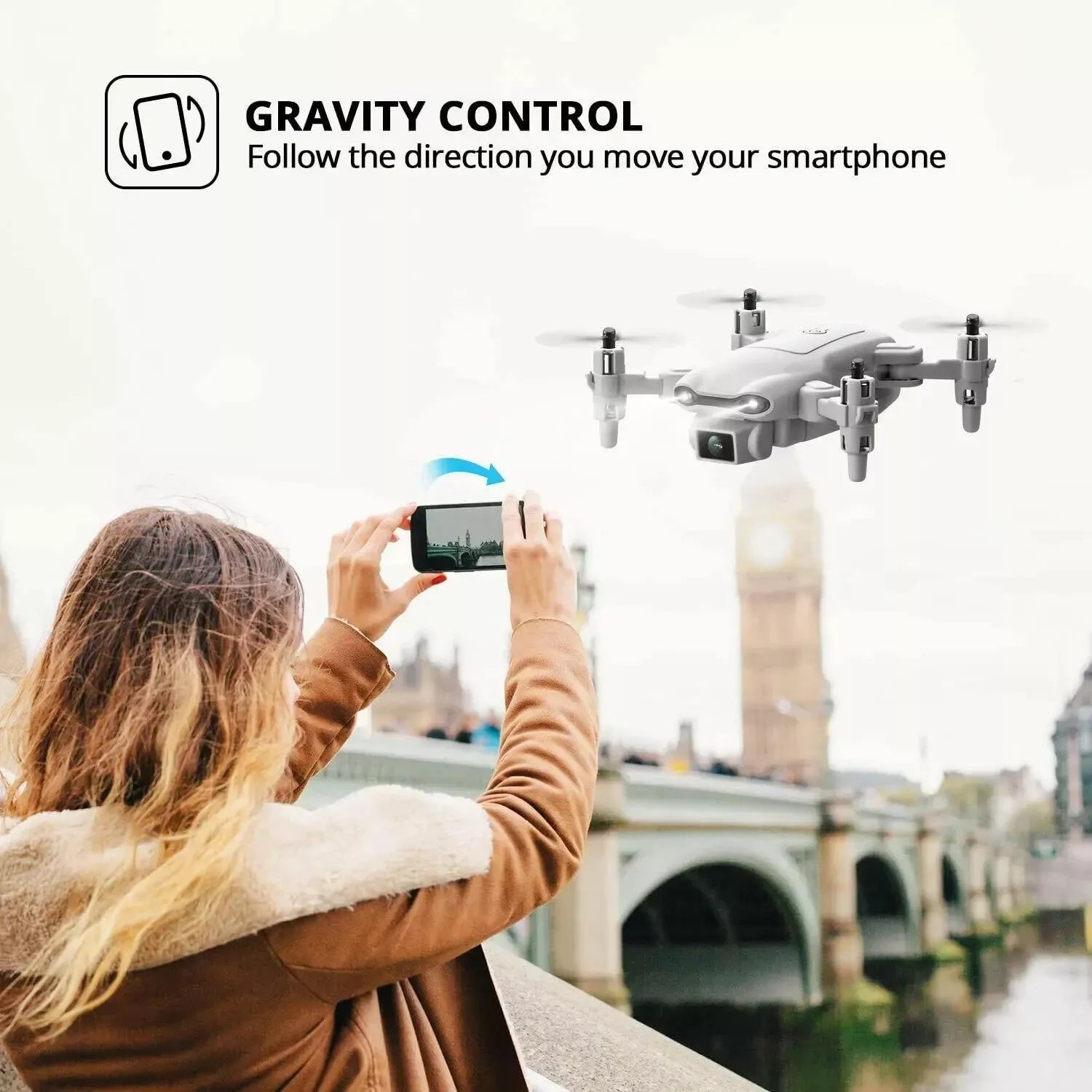 V9 Mini Drone For Kids Adults 720P HD FPV Camera, Foldable RC Quadcopter For Boys Girls With Altitude Hold, Headless Mode,Logistics Is Randomly Sent By UPS,USPS,FEDEX,Amazon Logistics. - 5 - CJ
