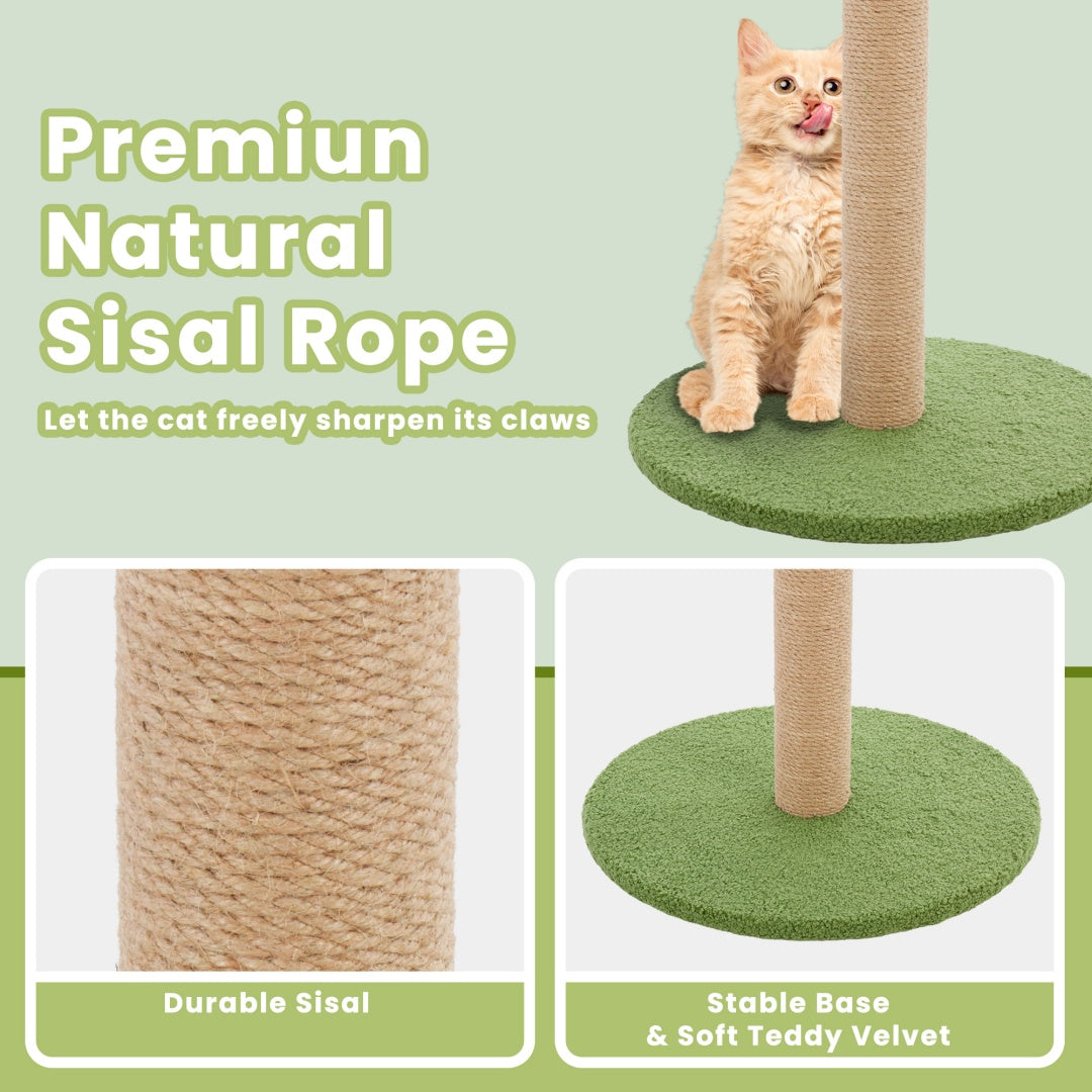 Cat Scratching Post, 33 Cat Scratcher Tall Scratching Posts With Dangling Ball For Indoor Cats - 5 - CJ