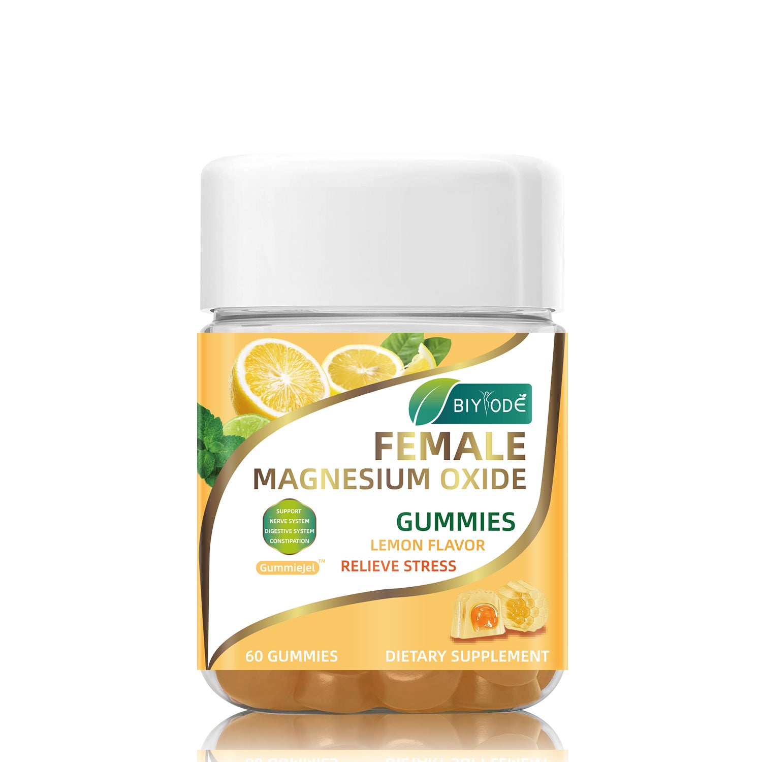 OEM ODM Custom Magnesium Oxide Gummies Supplement Gummiegel For Daily Stress Relief Support - 4 - CJ