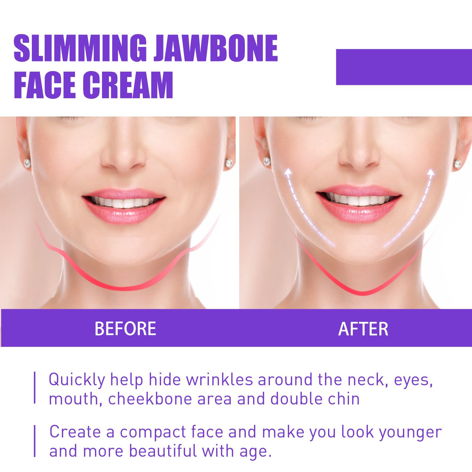 Aysuing V Face Firming Cream Tightening Contour Firming Lifting Chin Sagging Face Skin Massage Cream - 5 - CJ