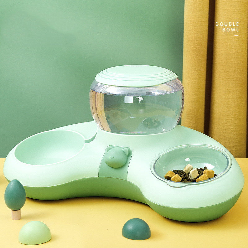 Crescent Automatic Drinking Water And Feeding Double Bowl - 0 - CJ