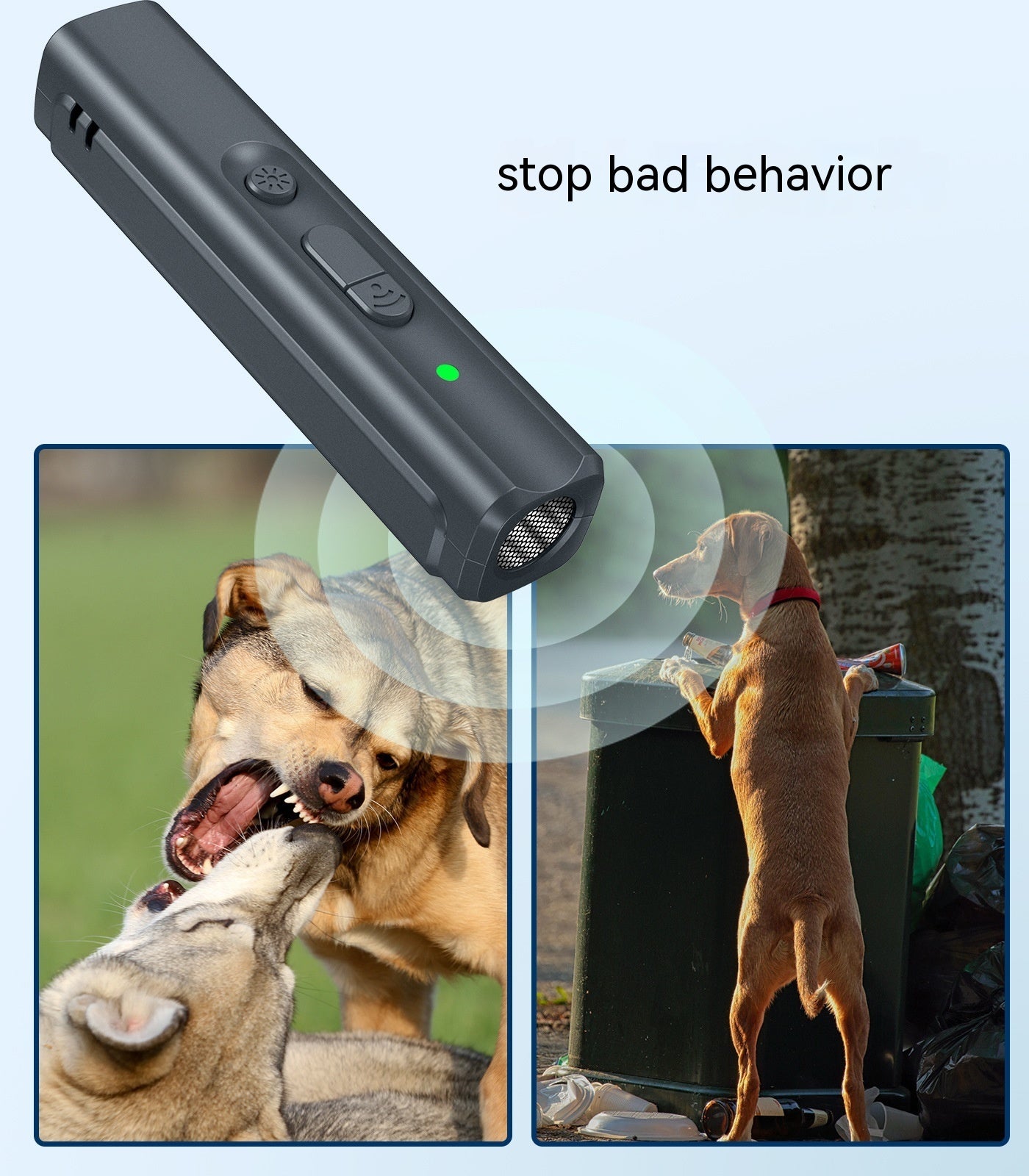 Portable Ultrasonic Dog Dispeller Handheld - 0 - CJ