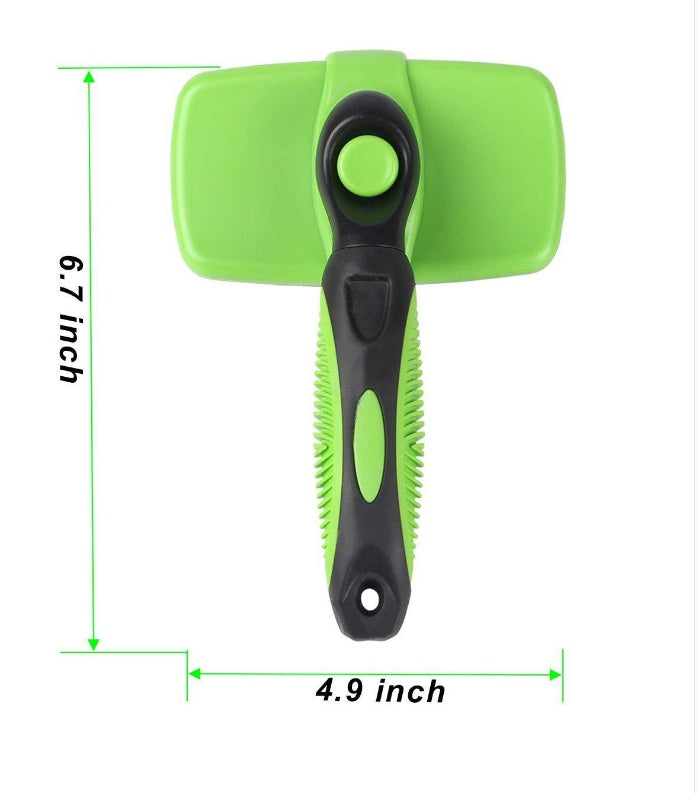 Pet Automatic Retractable Comb - 0 - CJ - Green - CJJJCWGY00522 - Green