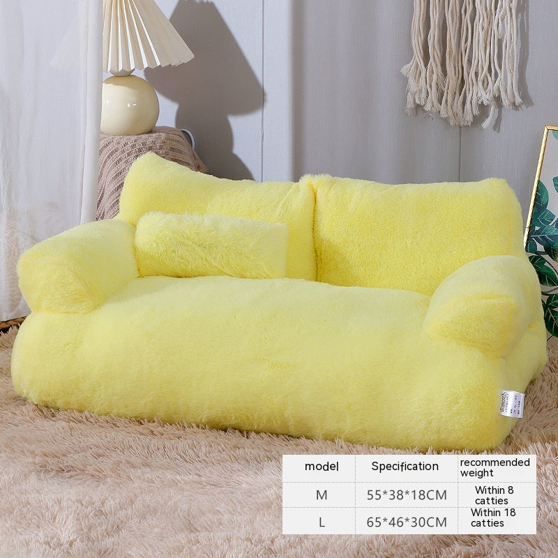Luxury Cat Bed Sofa Winter Warm Cat Nest Pet Bed For Small Medium Dogs Cats Comfortable Plush Puppy Bed Pet Supplies - 0 - CJ