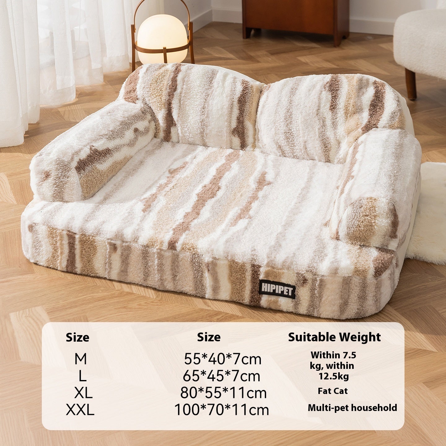 LaTeX Fleece - lined Thickened Sofa Backrest Pet Bed - 0 - CJ