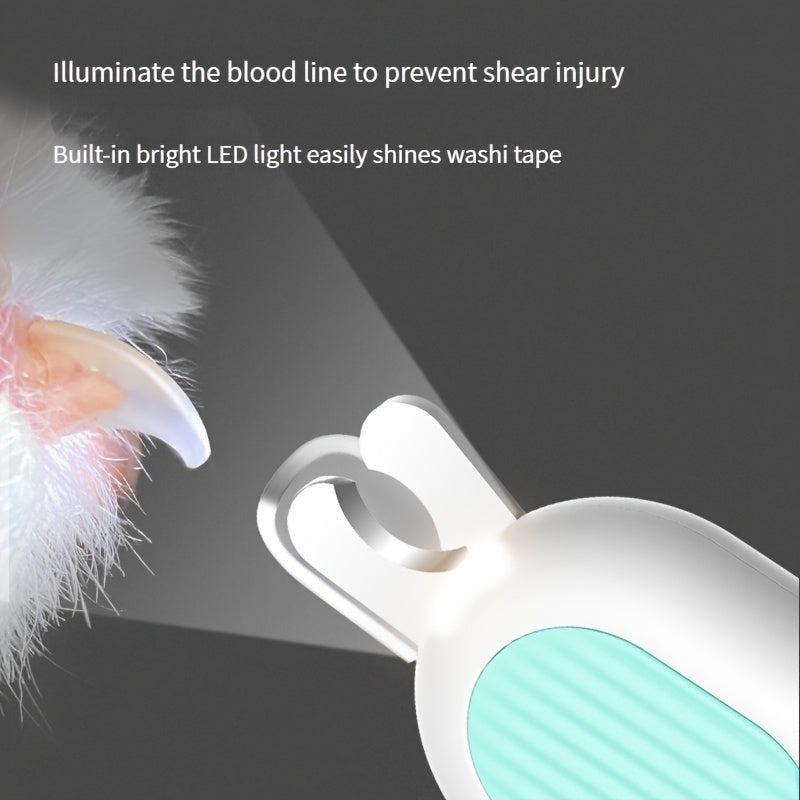 Dog And Cat Nail Clippers, Pet Nail Trimmers With LED Light, And Circular Cut - hole Cat Paw Cutter Dogs Nail Cutter Avoid Excessive Cutting - 5 - CJ