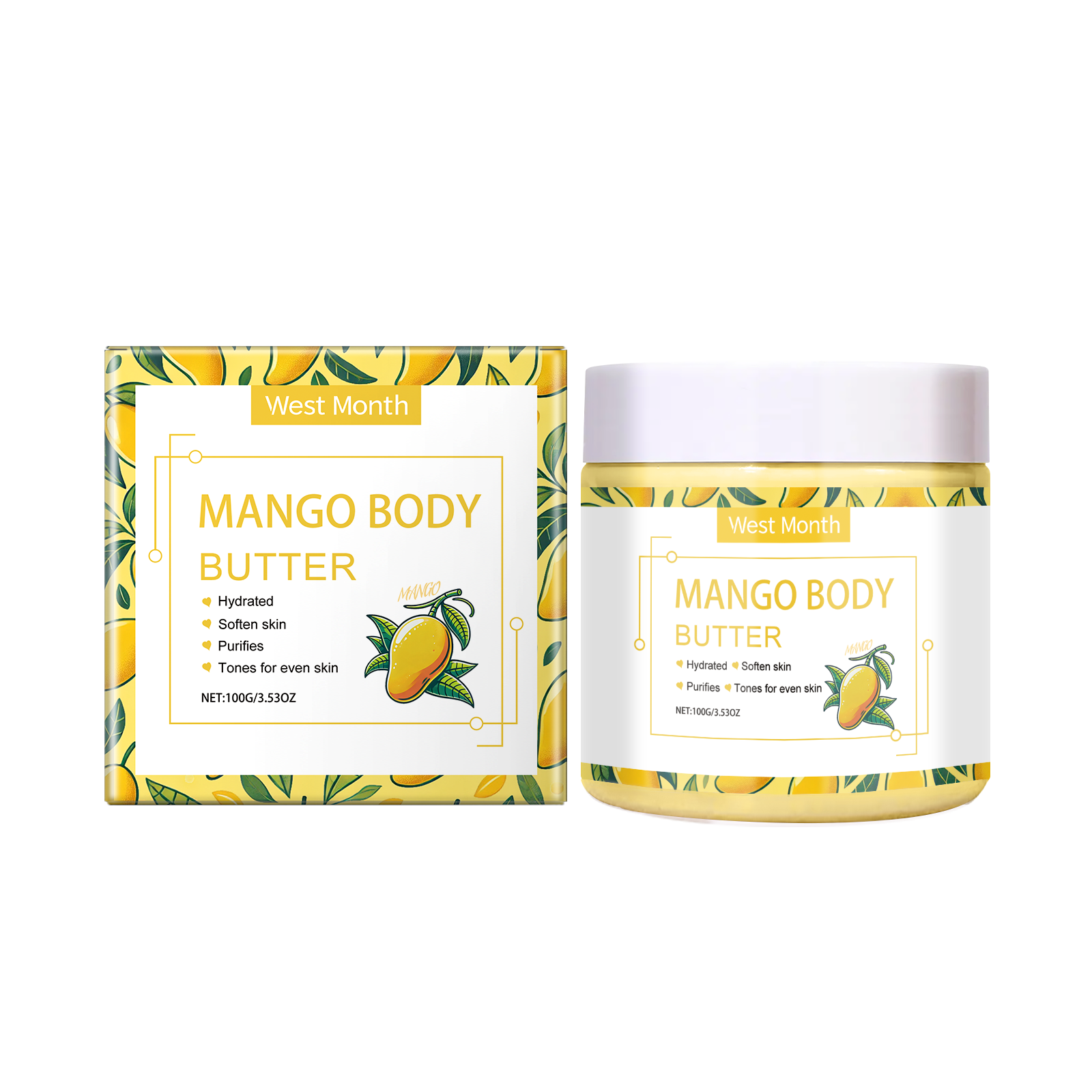 West&Month Moisturizing Body Cream, Restores Rough, Dull Skin, Moisturizes And Nourishes Skin For A Long Time - 5 - CJ