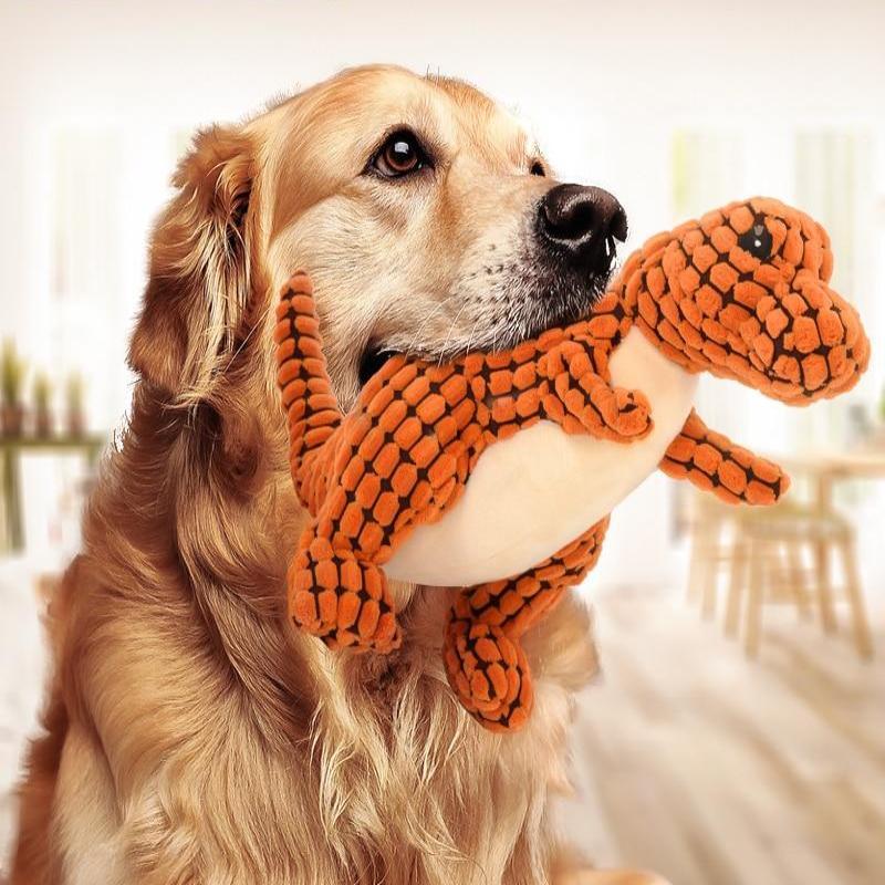 Dinosaur Pet Toys Giant Dogs Pets Interactive Dog Toys For Large Dogs Chew Toys Chihuahua Plush Stuffing Squeakers - 0 - CJ