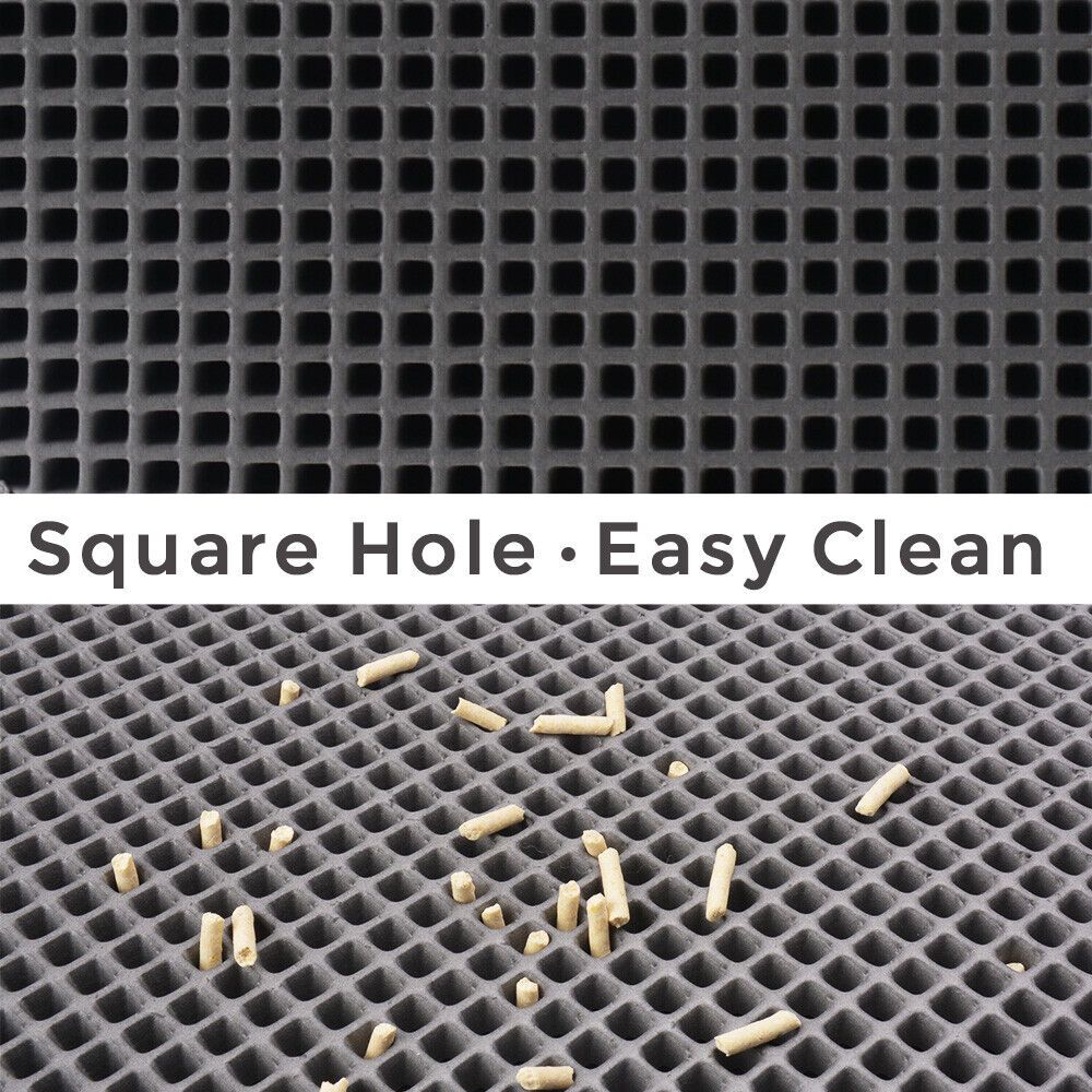 Kitty Cat Litter Mat Trapping Honeycomb Double Layer Design Waterproof Double Layer EVA Cat Litter Pad Waterproof Non - slip Sand Basin Filter Kitten Dog Washable Mattress - 5 - CJ