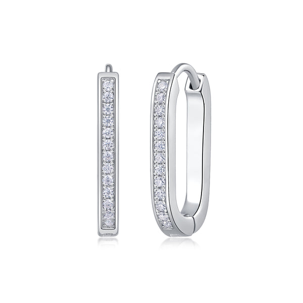 1Reincarnation - Fashionable And Luxurious Diamond Jewelry With Moissanite S925 Sterling Silver And Platinum - plated Stud Earrings Prohibit TikTok sales - 5 - cjdropshipping