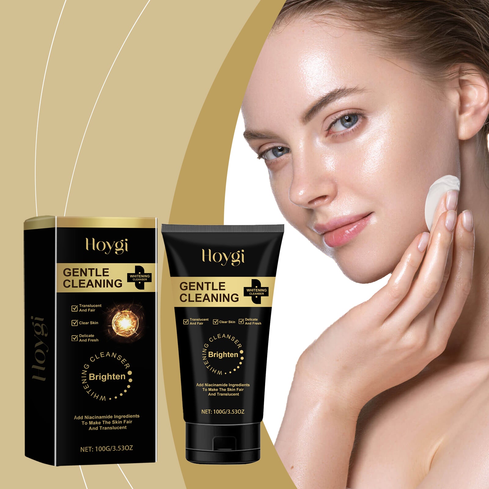 Hoygi Nicotinamide Brightening Cleanser Hydrates Gently And Refreshes Facial Skin Brightening Cleanser - 5 - CJ