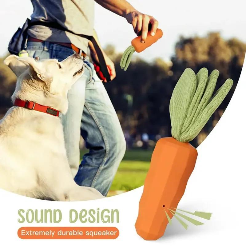 Rubber Carrot Dog Toy For Chewing Dogs, For Training And Cleaning, Durable Interactive Toy For Puppies And Medium - sized Dogs - 5 - CJ