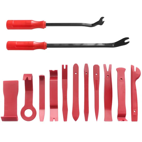 13 Pcs Car Trim Removal Tool Auto Door Panel Clip Dash Plastic Interior Radio Body Open Pry Kit - 5 - CJ