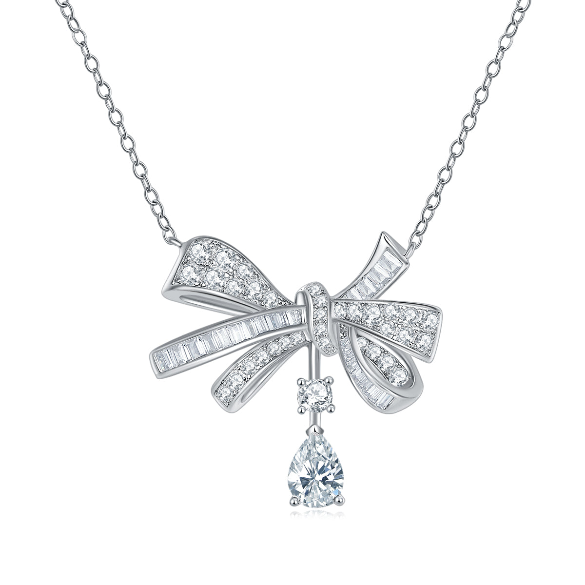 1Butterfly - A Fashionable And Luxurious Diamond Jewelry Pendant Set With Moissanite S925 Sterling Silver And Platinum Plating Prohibit TikTok sales - 5 - cjdropshipping