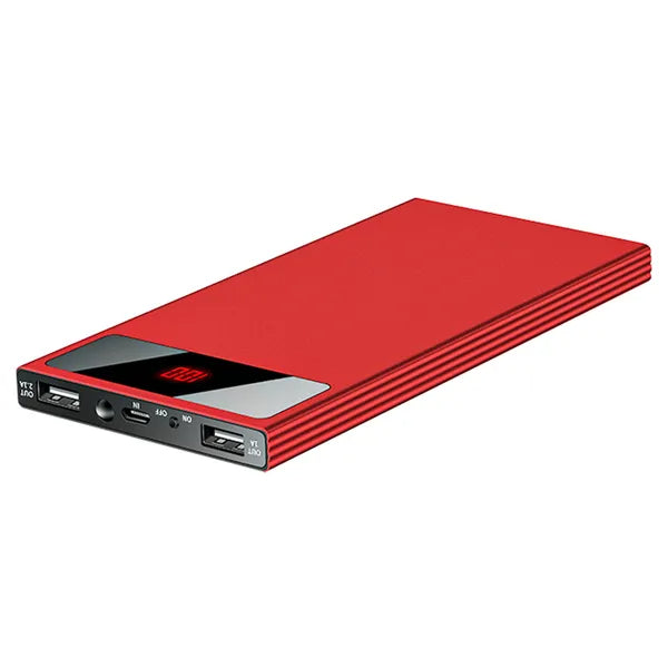 20000mAh Power Bank Ultra Thin External Battery Pack Phone Charger Dual USB Flashlight Battery Remain Display - 5 - CJ