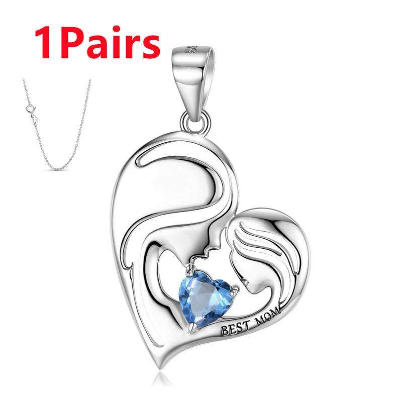 S925 Sterling Silver Best Mom Necklace Mother's Day Series Necklace - 4 - CJ