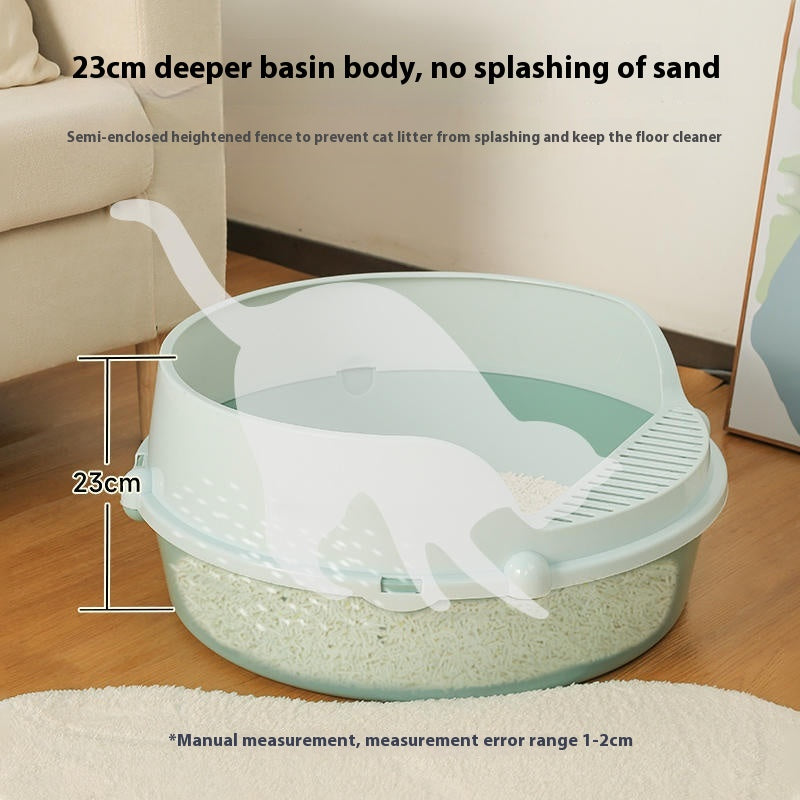 Anti - splash Semi Closed Litter Box - 0 - CJ