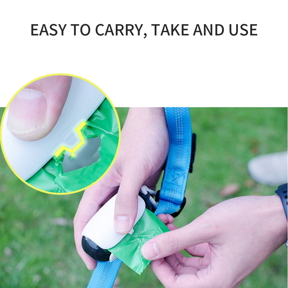 Dog Poop Bag Holder And Dispenser With Leash Attachment Pet Supplies Space Capsule Outdoor Biodegradable Dog Poop Bags Dispenser Attachable To The Leash Dog Accessories - 5 - CJ