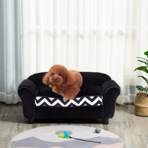 PawHut Dog Sofa Bed For XS - Sized Dogs, Cat Sofa With Soft Cushion, Pet Chair Lounge With Washable Cover, Removable Legs, Wooden Frame - 5 - cjdroshippping