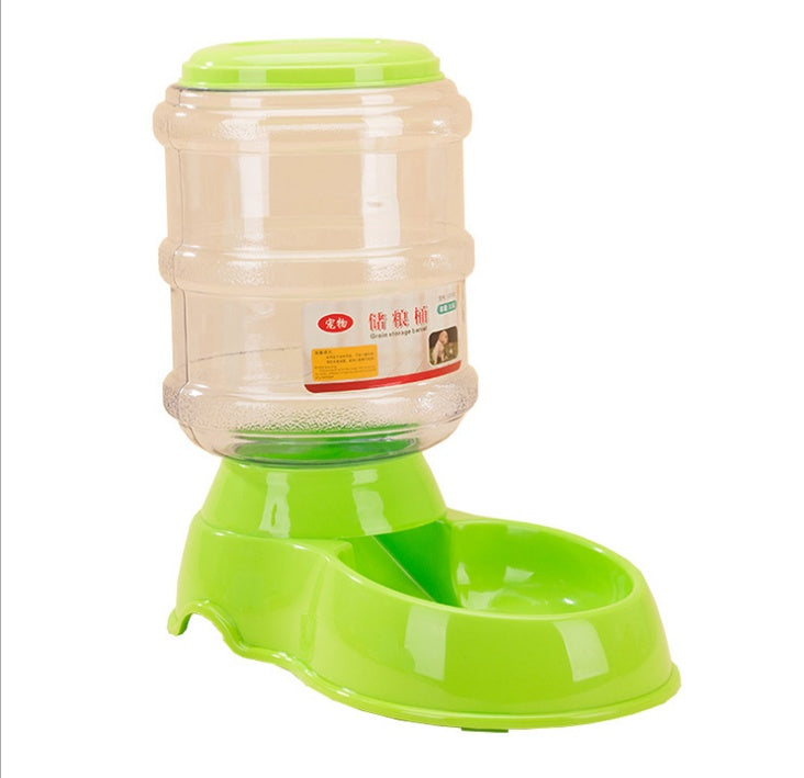 3.5L pet automatically feeding basin - 0 - CJ - green - water - CJJJCWGY00043 - green - water