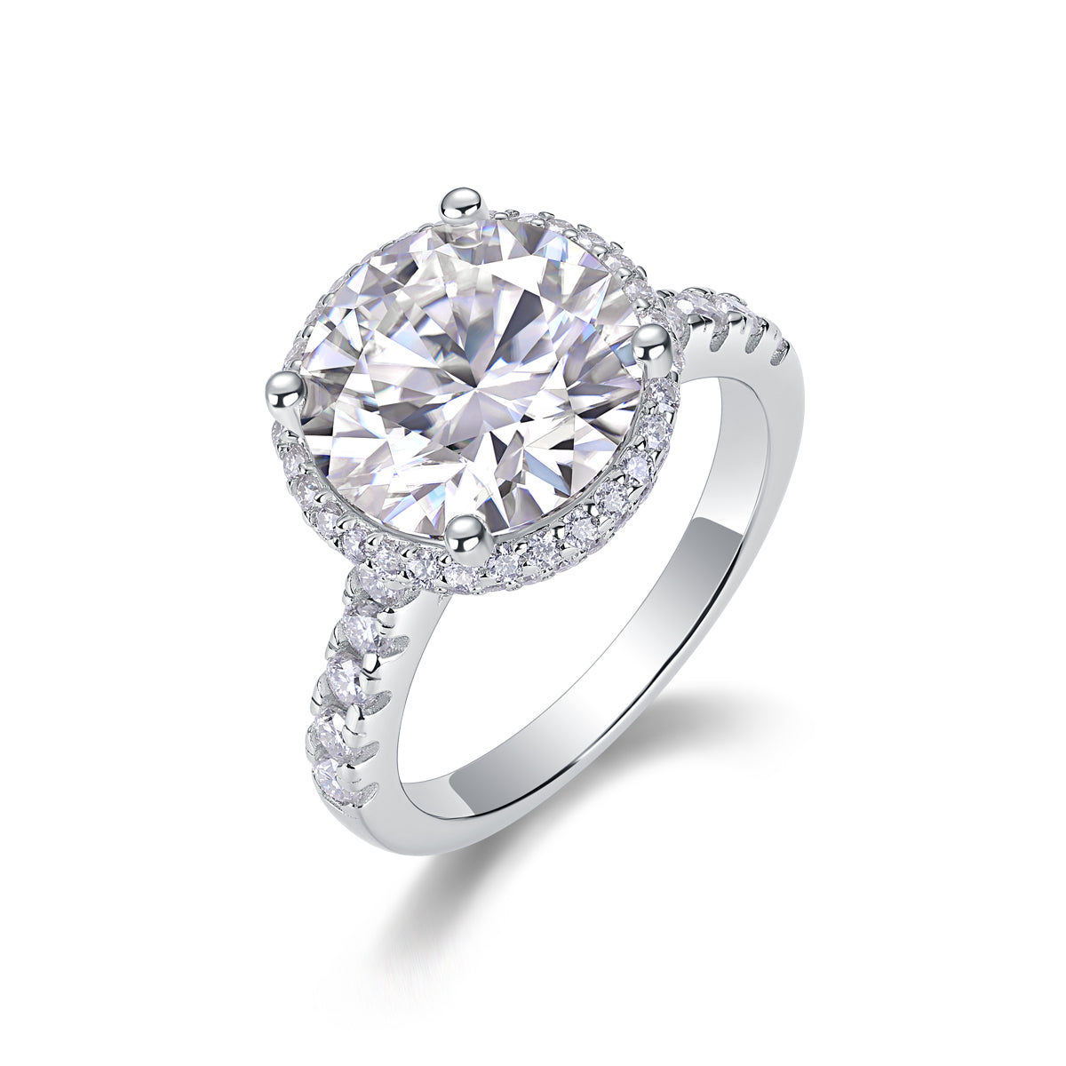 1Starry Sky - A Fashionable And Luxurious Jewelry Piece Set With 5 - carat Moissan Diamond S925 Sterling Silver And Platinum - plated Diamond Prohibit TikTok sales - 5 - CJ