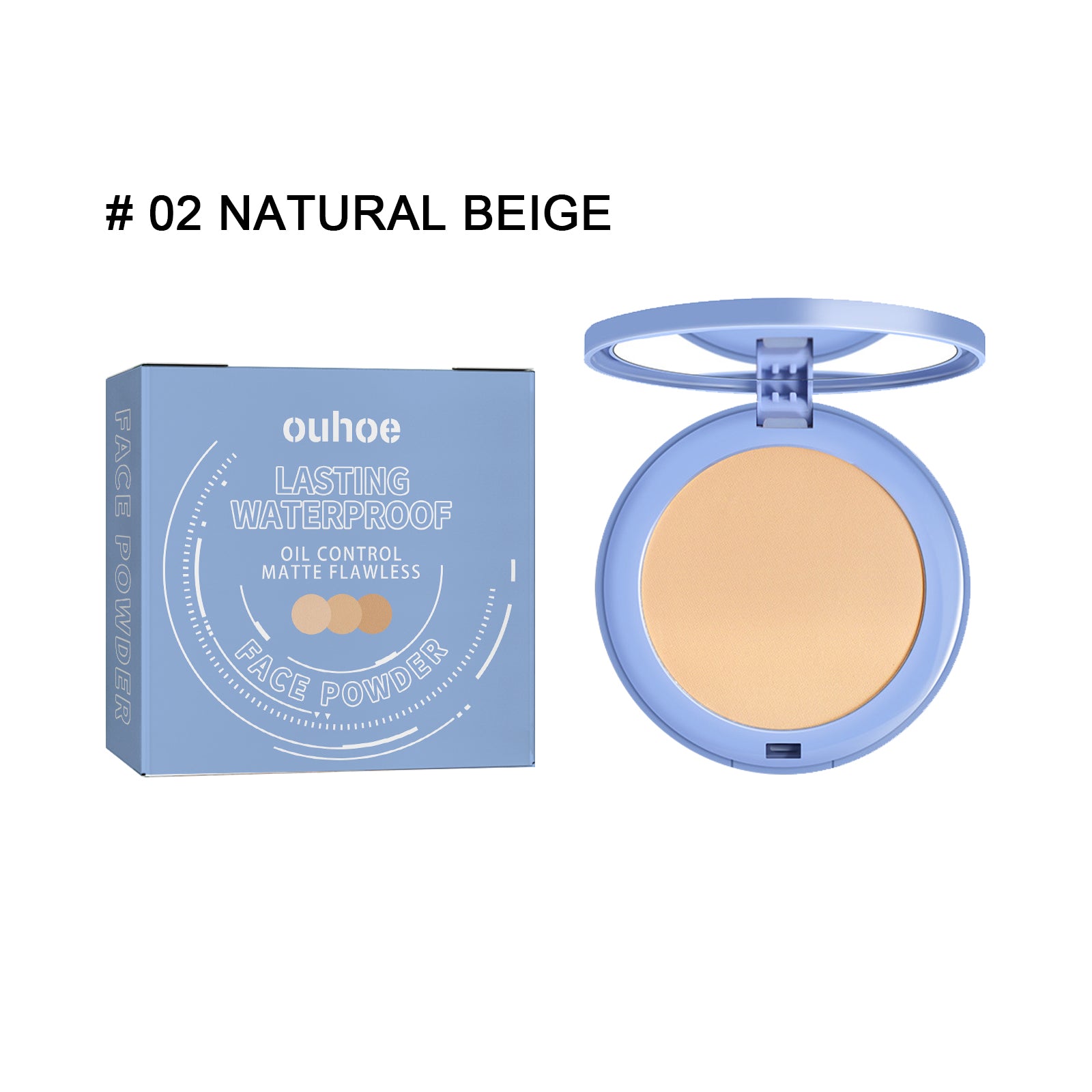 OUHOE Long - lasting Finishing Compact - Flawless, Long - wearing, Non - transferable, Easy To Touch - up, Natural, Lightweight, And Breathable Setting Powder - 5 - CJ