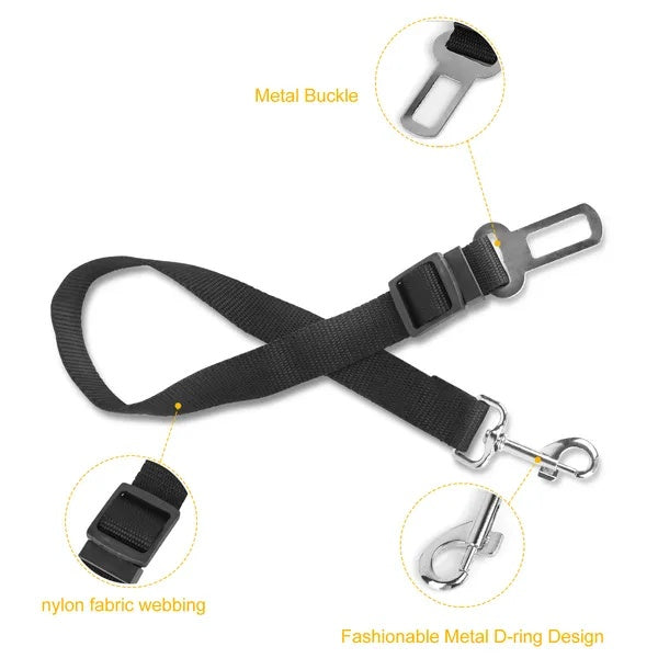 2Pcs Pet Dog Seat Belt Leash Adjustable Pet Dog Cat Safety Leads Harness - 5 - CJ