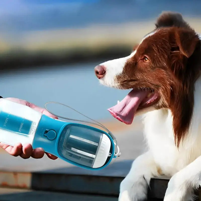 Dog Water Cup Drinking Food Garbage Bag Three - in - one Portable Small Multi - functional Pet Cups Pets Supplies - 0 - CJ
