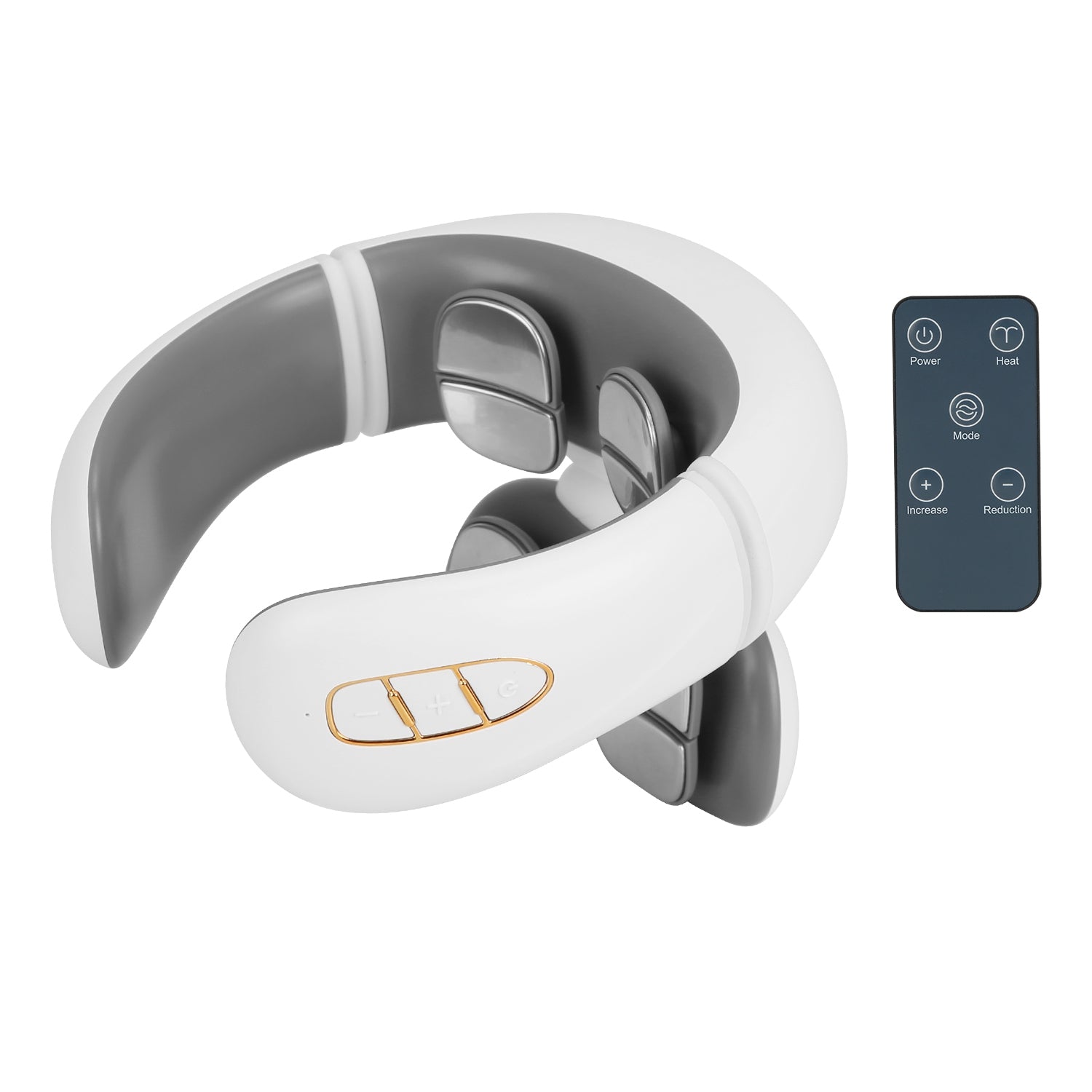 1 Set EMS Neck Massager With Heat Cordless Cervical Neck Massager EMS Neck Massager With 6 Modes 15 Intensity Levels Remote Control - 5 - CJ