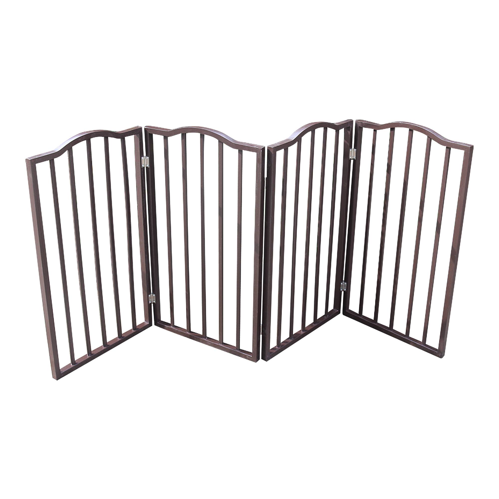 Pet Gate,Dog Gate For Doorways,Stairs Or House,standing, Folding,Arc Wooden - 5 - CJ