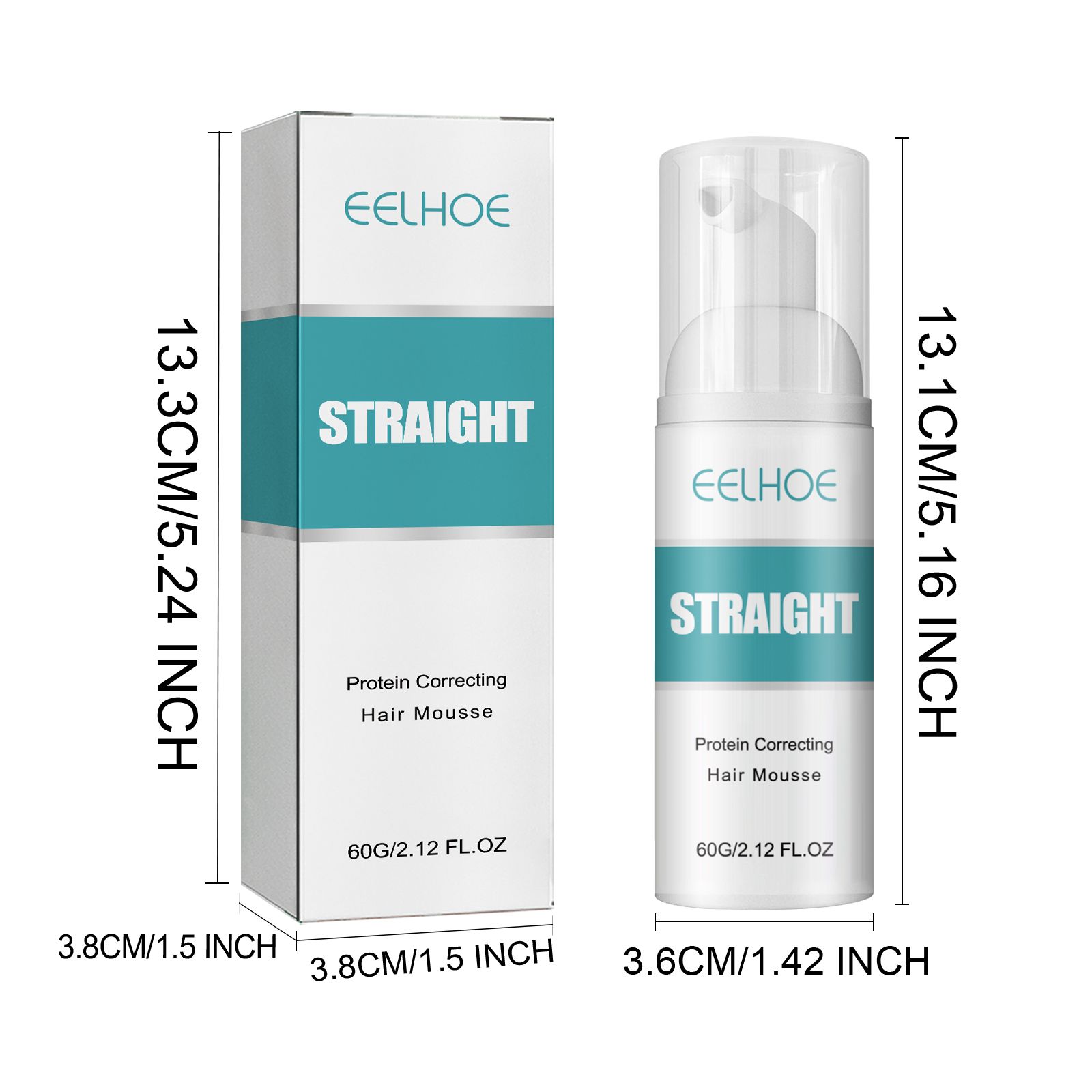 EELHOE Hair Straightening Mousse Smoothing Conditioner Smoothes Frizz And Split Ends Repairs Damaged Hair Leave - In Treatment Cream - 5 - CJ