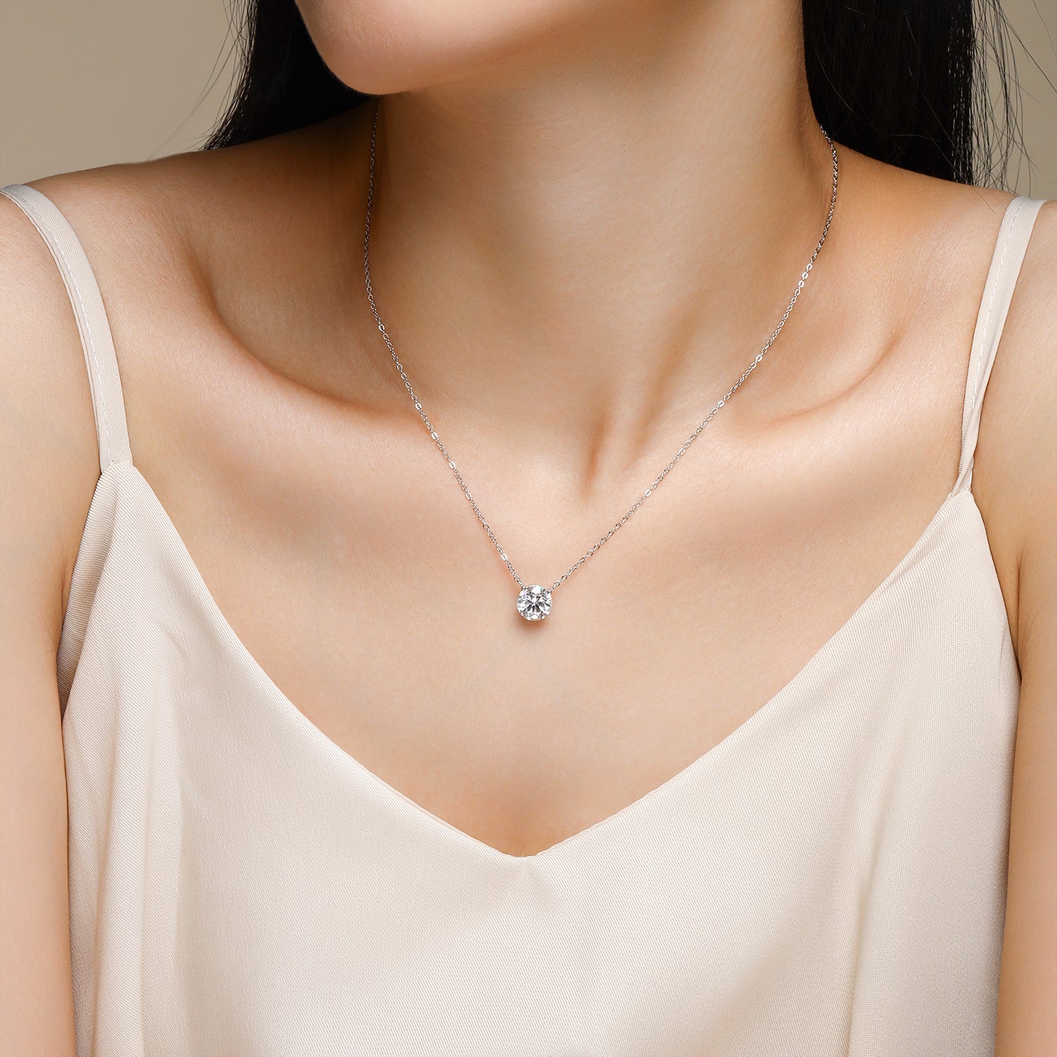 1Love Of Time - A Fashionable And Luxurious Diamond Jewelry Piece Set With 2 - carat Moissan Diamond S925 Sterling Silver And Platinum - plated Pendant Prohibit TikTok sales - 5 - cjdropshipping