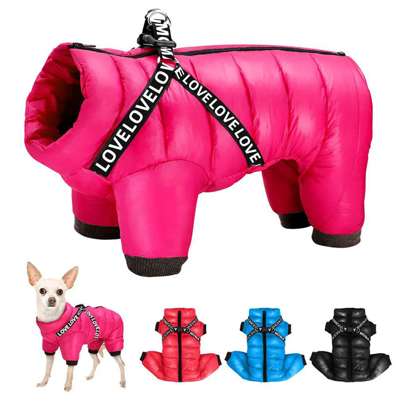 Pet Thickened Windproof Four - legged Warm Clothing - 0 - CJ
