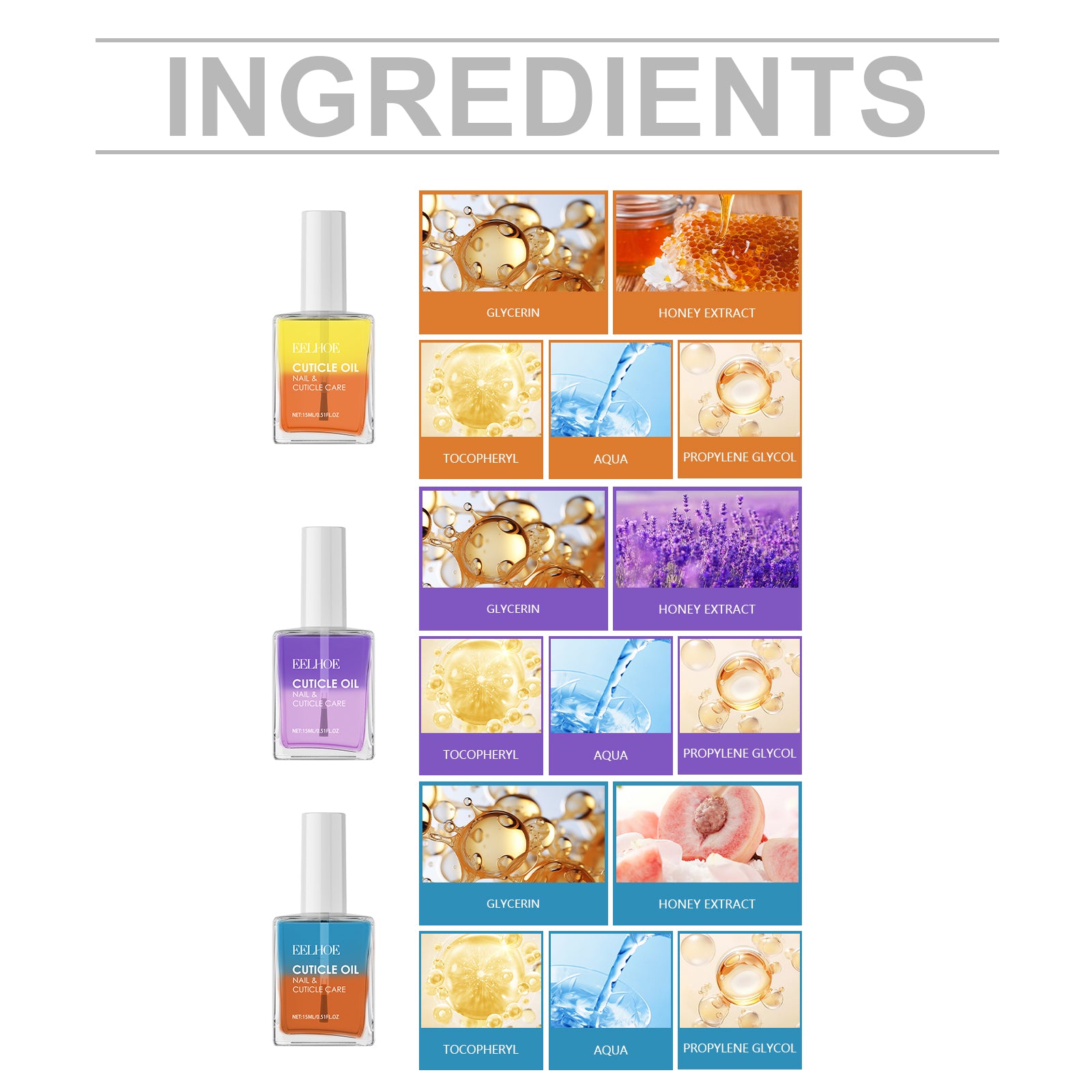 EELHOE Double - Layer Nail Cuticle Oil For Nail Cuticle Repair, Moisturizing And Softening Nail Surface Care Oil - 5 - CJ