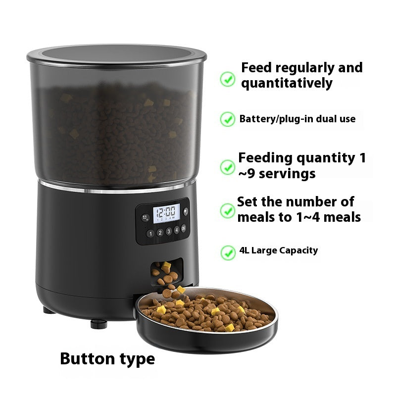 Pet 4L Smart Graffiti APP Automatic Pet Feeder - 0 - CJ