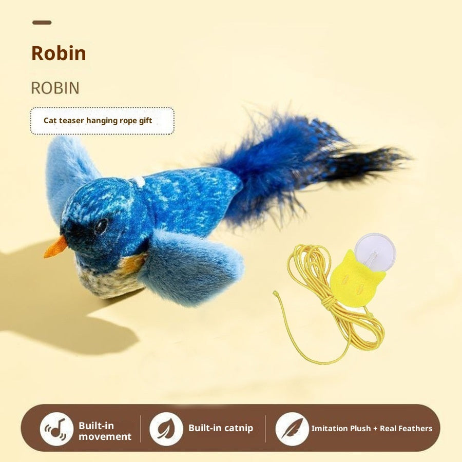 Vocal Simulation Squeaky Bird Cat Toy For Self - amusement - 0 - CJ