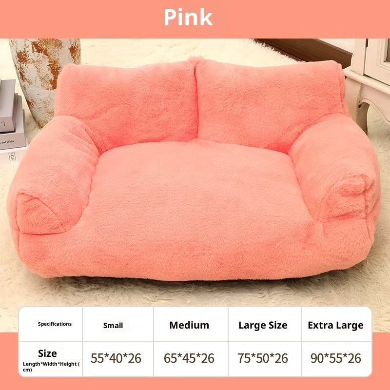 Large Pet Sofa Rabbit Plush Pet Bed - 0 - CJ