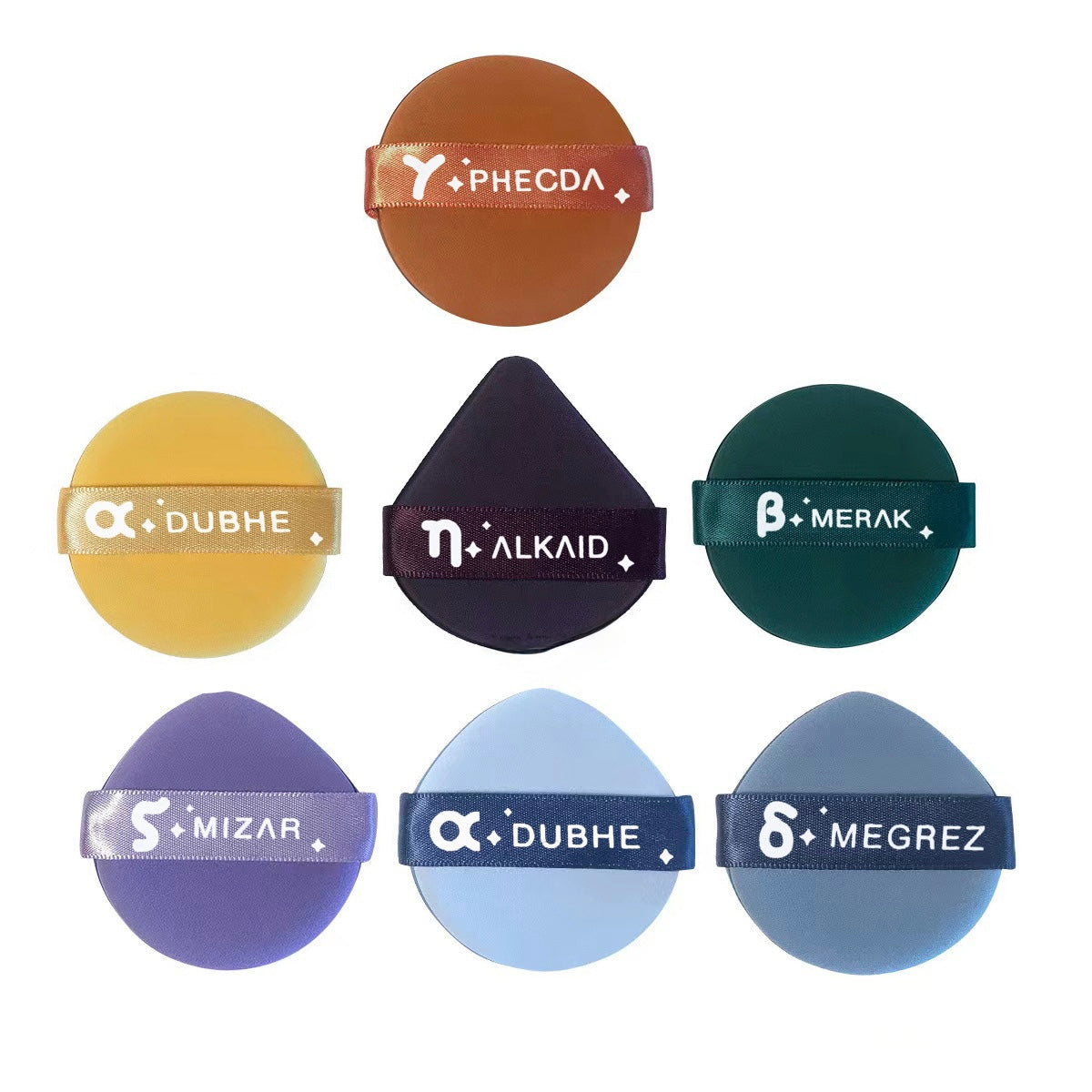 Seven - Star Makeup Puff 7 - Pack - 5 - CJ