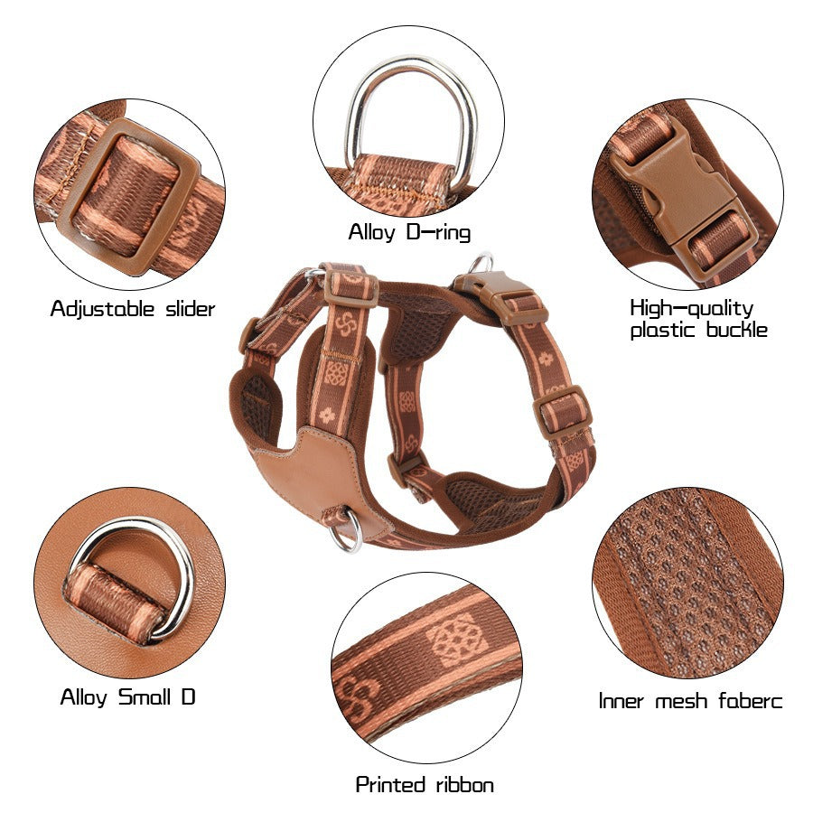 Breathable Reflective Pet Harness For Dogs - 0 - CJ