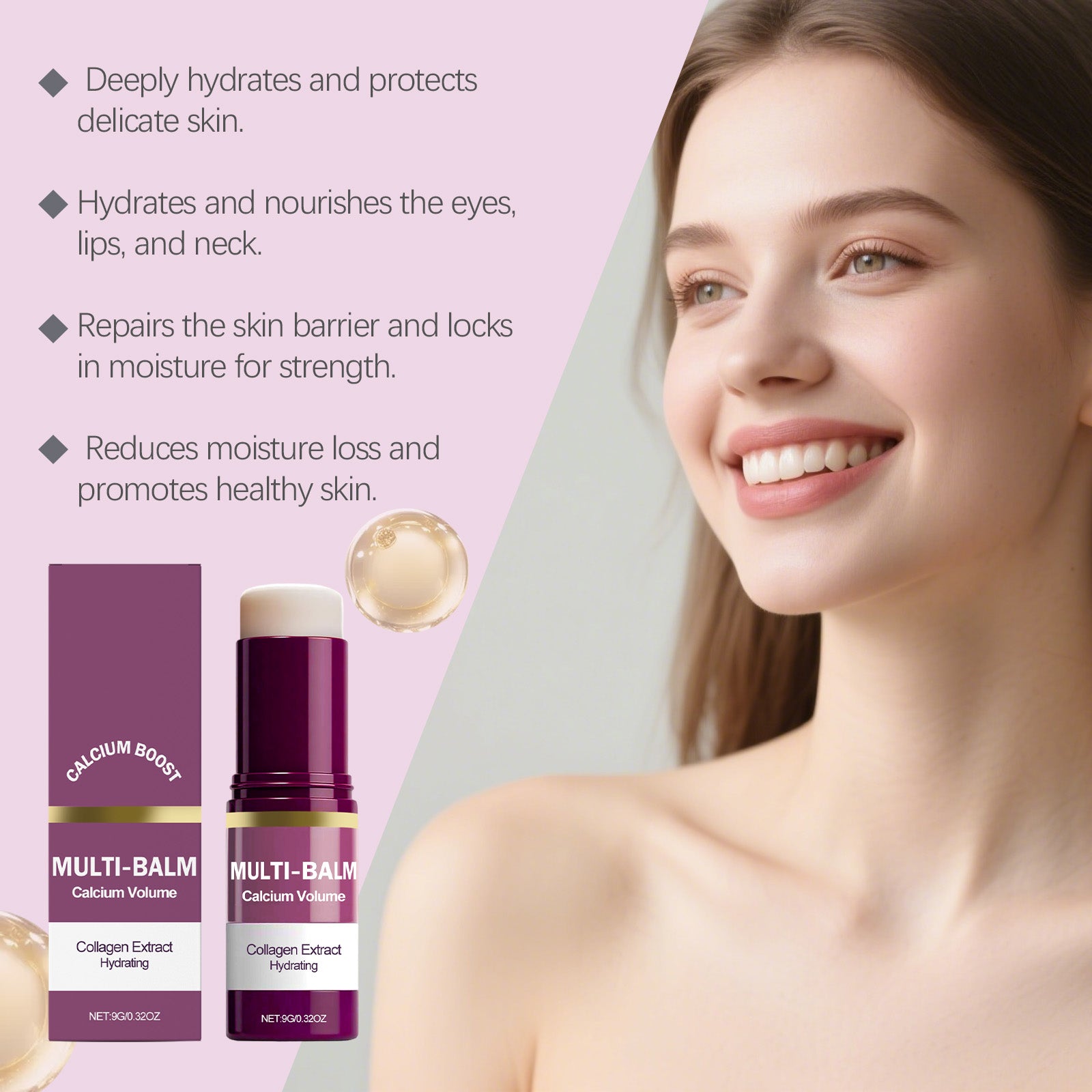 AMZ The Moisturizing Skin Care Stick Gently Hydrates, Locks In Moisture For Daily Use, Provides Comfortable Hydration, And Keeps The Skin Hydrated Day And Night - 5.0 - CJ