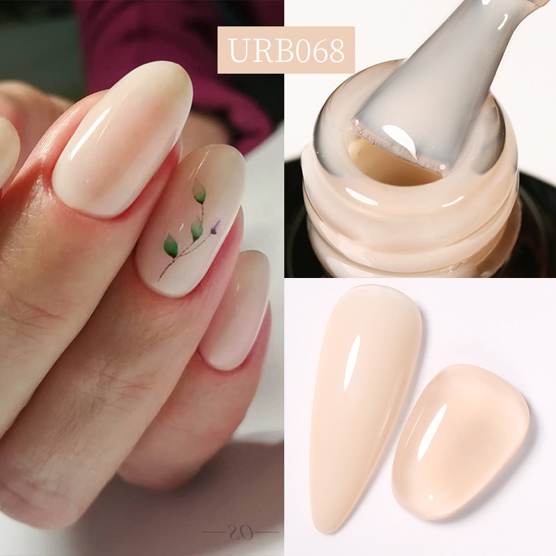 Reinforced Long - lasting No - file Base Coat With Shimmering Glitter Gel Polish - 0 - CJ
