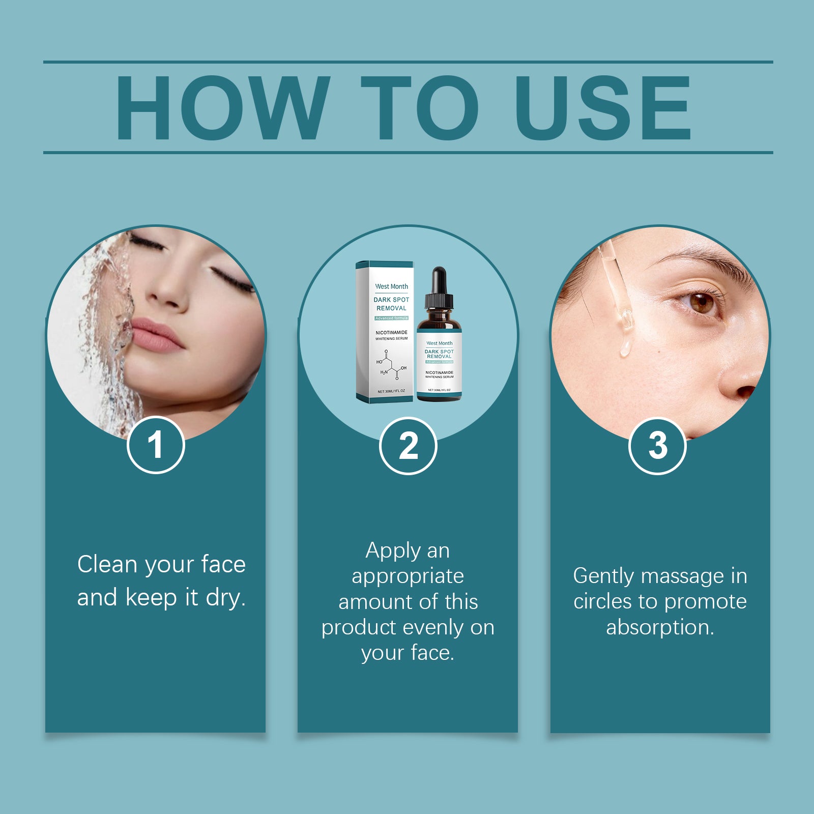 West&Month Brightening Serum, Moisturizing, Hydrating, Brightening, Nourishing And Nourishing The Skin - 5 - CJ