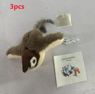 Pet Plush Toy Making Sound Electric Fish Jumping Winged Bird - 0 - CJ