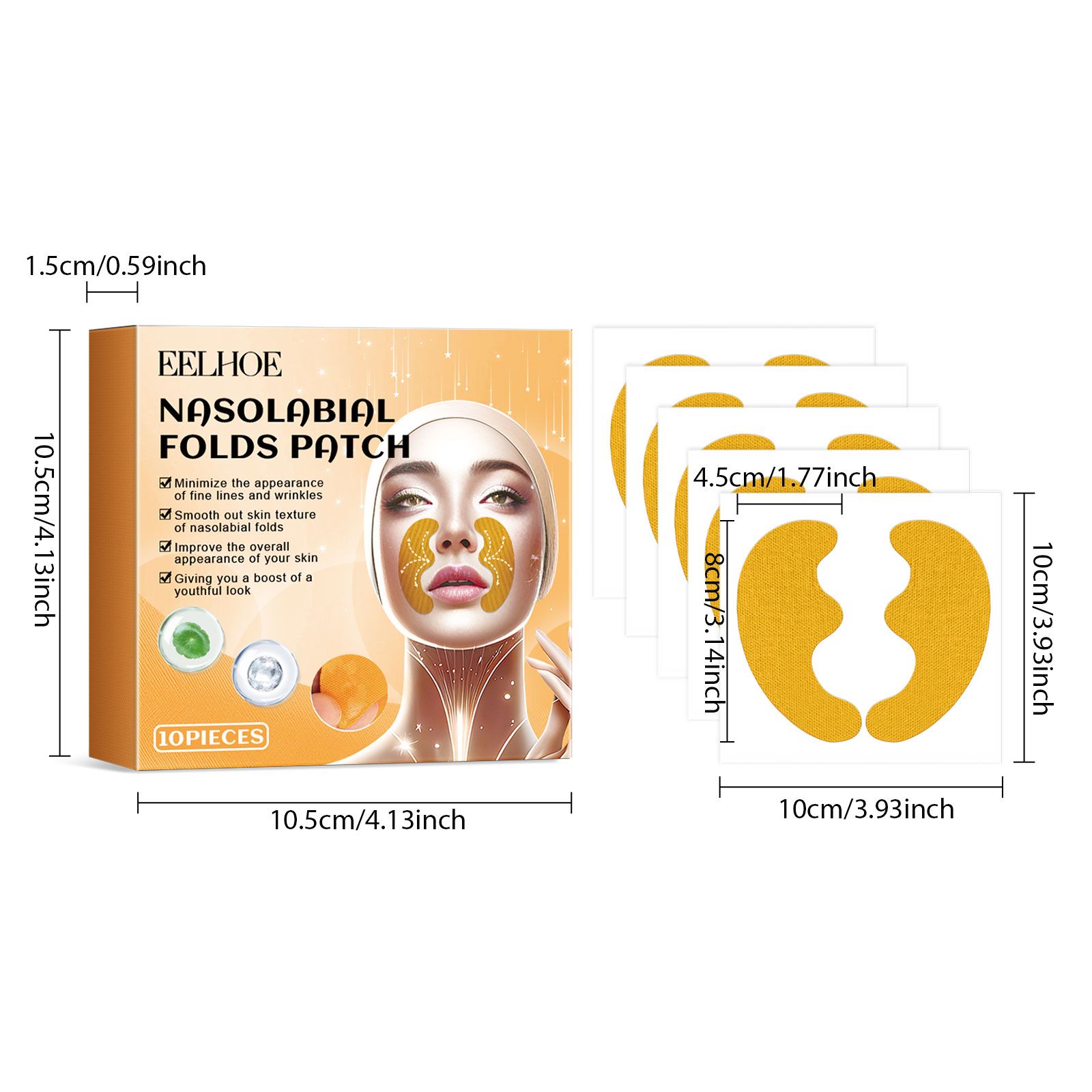 EELHOE Forehead Wrinkle Patch Lift And Smooth Forehead Wrinkles Facial Skin Forehead Patch - 5 - CJ