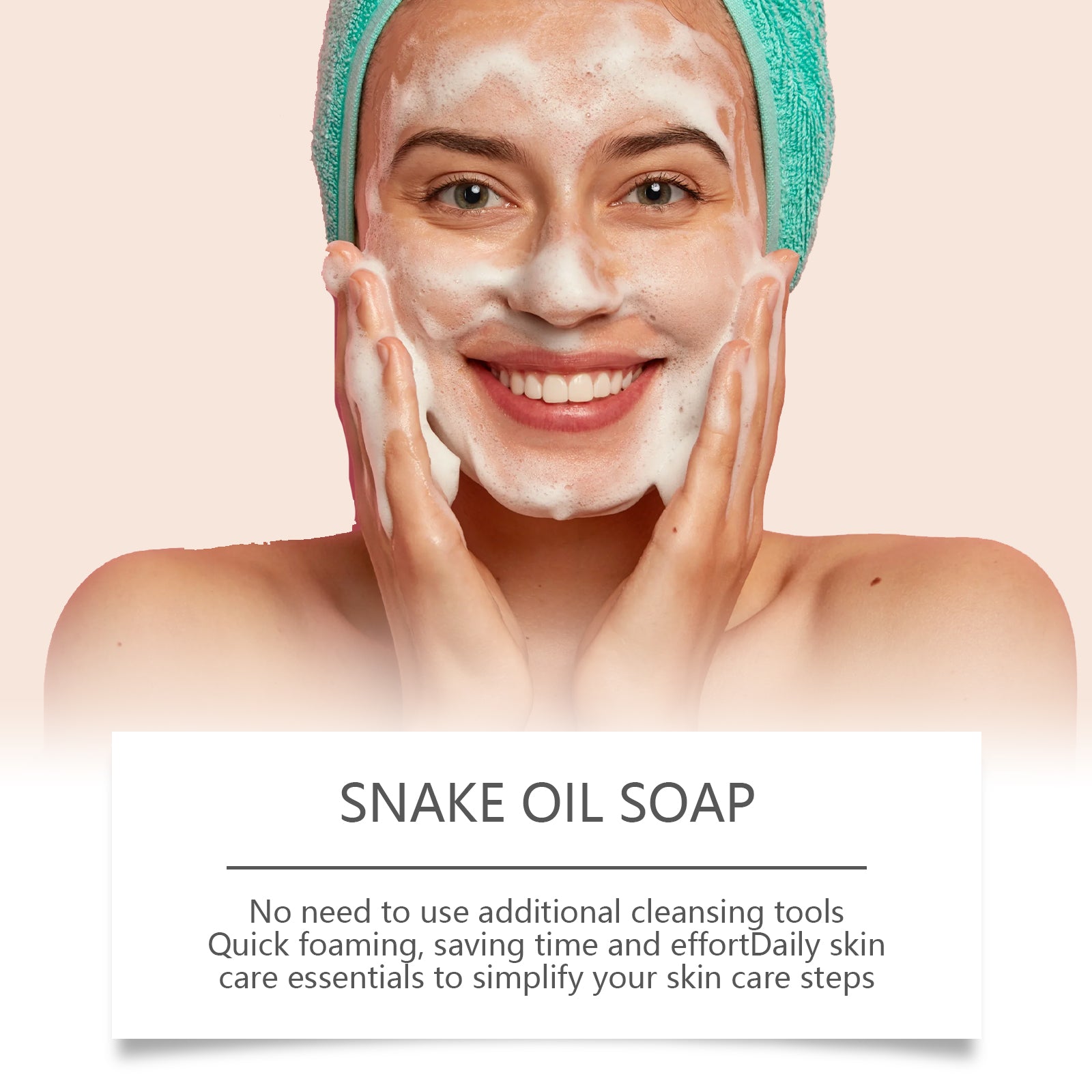 Hoygi Snake Oil Cleansing Soap Gently Cleanses Facial Skin Soft, Smooth And Refreshing Oil Control Skin Cleansing Soap - 5 - CJ