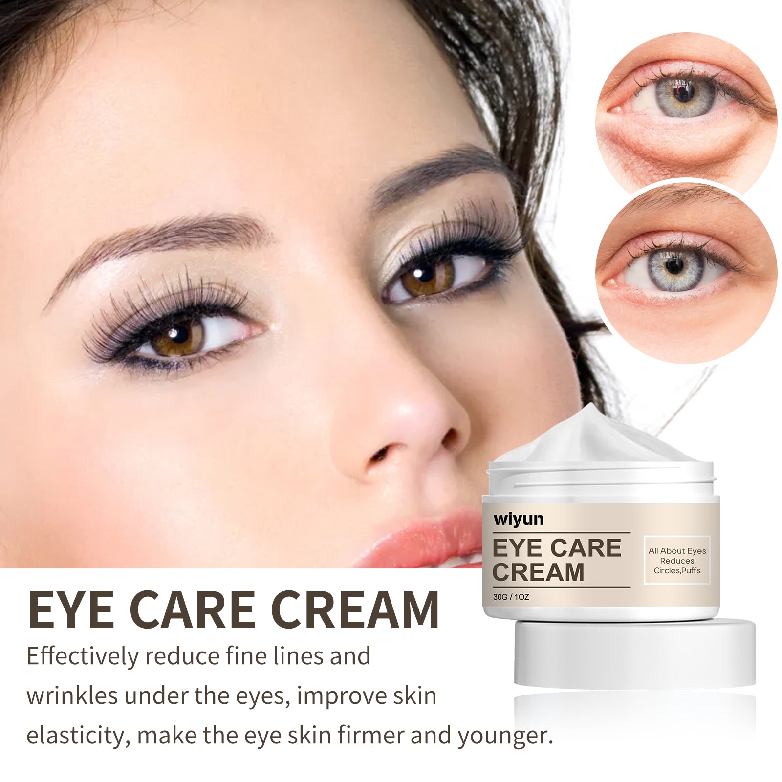 WIYUN Eye Care Cream Moisturizes The Skin Around The Eyes And Lightens Bags, Dark Circles, Fine Lines, Crow's Feet And Firming Eye Cream - 5 - CJ
