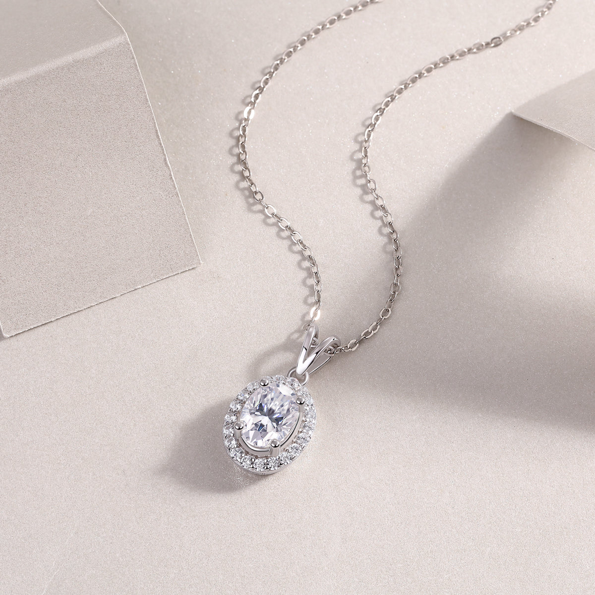 1Infinite - A Fashionable And Luxurious Diamond Jewelry Pendant Set With Moissanite S925 Sterling Silver And Platinum Plating Prohibit TikTok sales - 5 - CJ