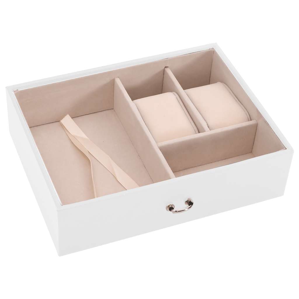 3 - Tier Jewelry Box with Mirror, Lockable - 5 - CJ