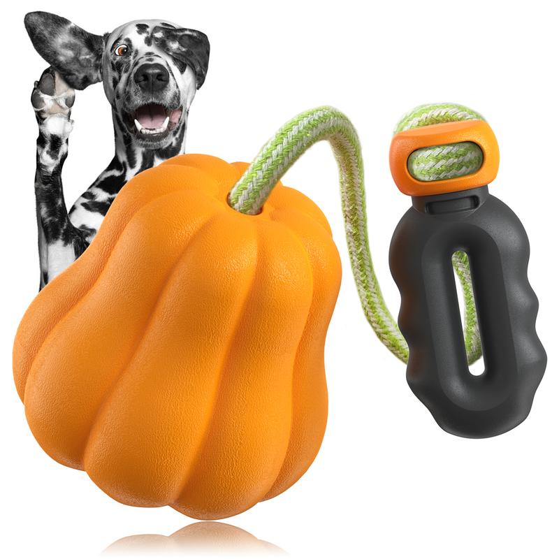 PROKEl Dog Rope Fetch Exercise ToyforMedium Large Aggressive Chewers BreedDogsChew Interactive Toys Training Tug Of WarBallsindoor And Outdoor Halloween Dogtoyorange Plain Indestructible Dogtoy Super - 5 - CJ