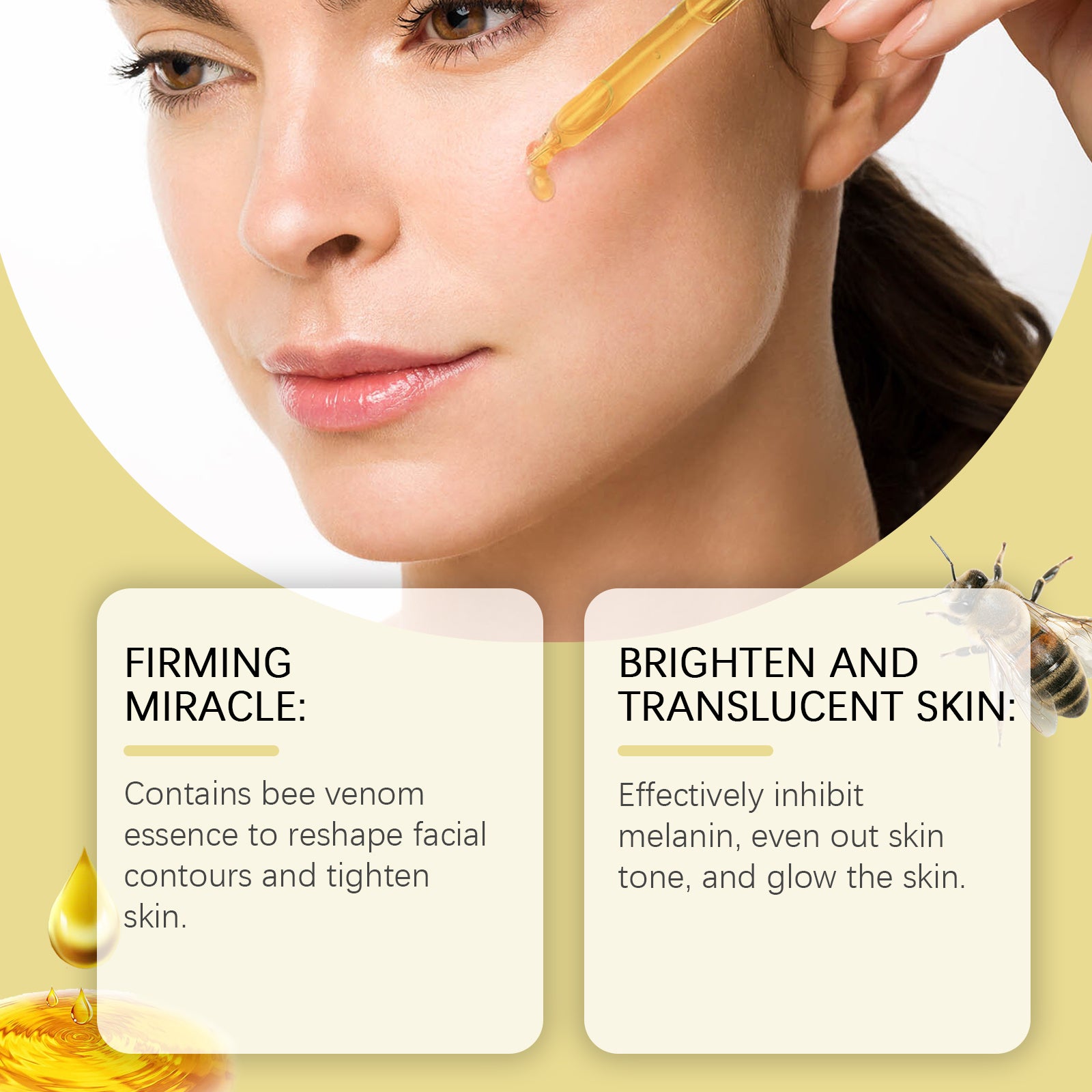 Ouhoe Bee Venom Facial Essence Hydrates And Moisturizes Skin And Reduces Fine Lines And Wrinkles On The Face - 5 - CJ